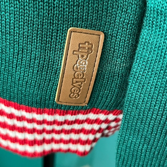 EUC Tipsy Elves Santa Drinking Milk Christmas Long Sleeve Sweater - Picture 2 of 6